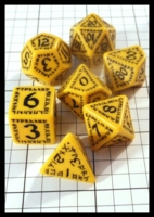 Dice : Dice - Dice Sets - Q Workshop Runic Yellow and Black - Ebay Dec 2013